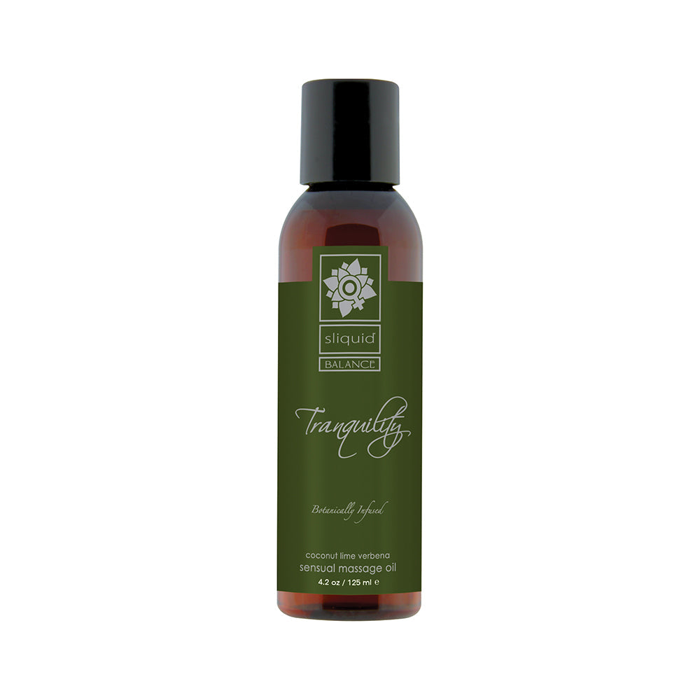 Sliquid Organics Balance Massage Oil Tranquility (Coconut Lime) 4.2oz