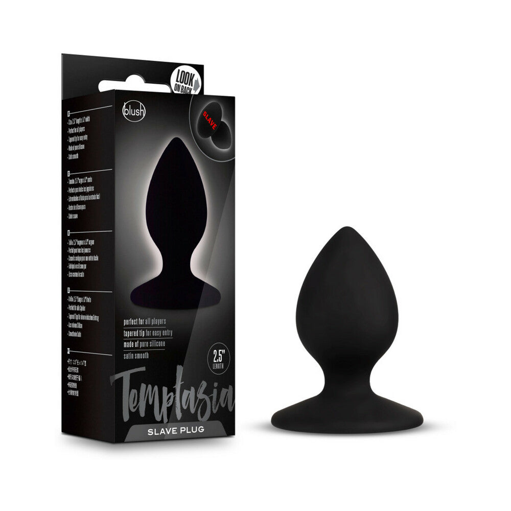 Blush Temptasia ''Slave'' Silicone Anal Plug Black