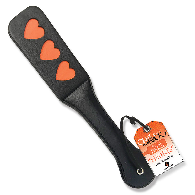 The 9''s Orange Is The New Black Slap Paddle Hearts