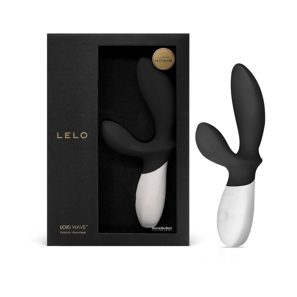 LELO LOKI Wave Rechargeable Dual Stimulation Prostate Vibrator Obsidian