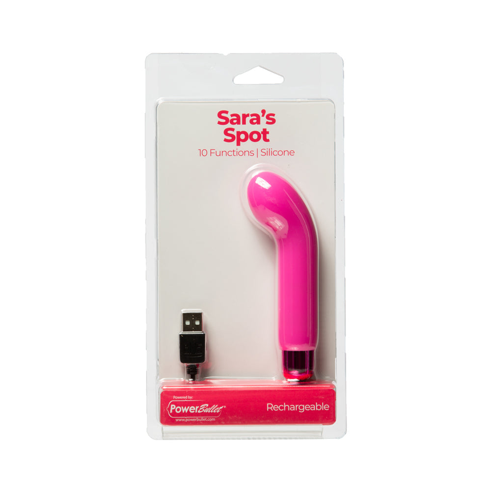 Sara''s Spot Rechargeable Bullet With Removable G-Spot Sleeve Pink