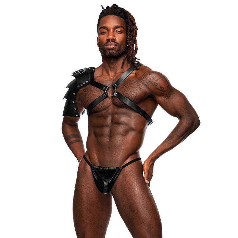 Male Power Leather Men''s Aquarius Black O/S