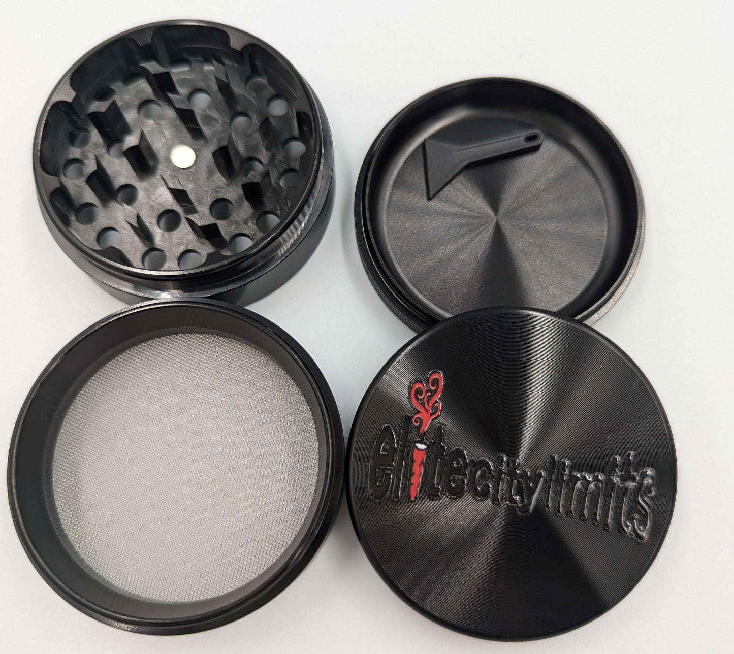 Aluminum 4 Piece Hardtop Grinder 63*48mm