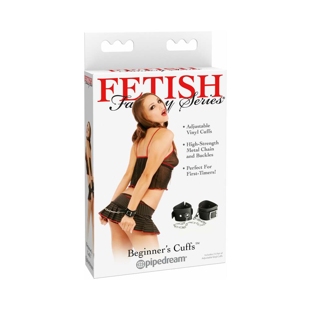 Pipedream Fetish Fantasy Series Adjustable Beginner''s Cuffs Black