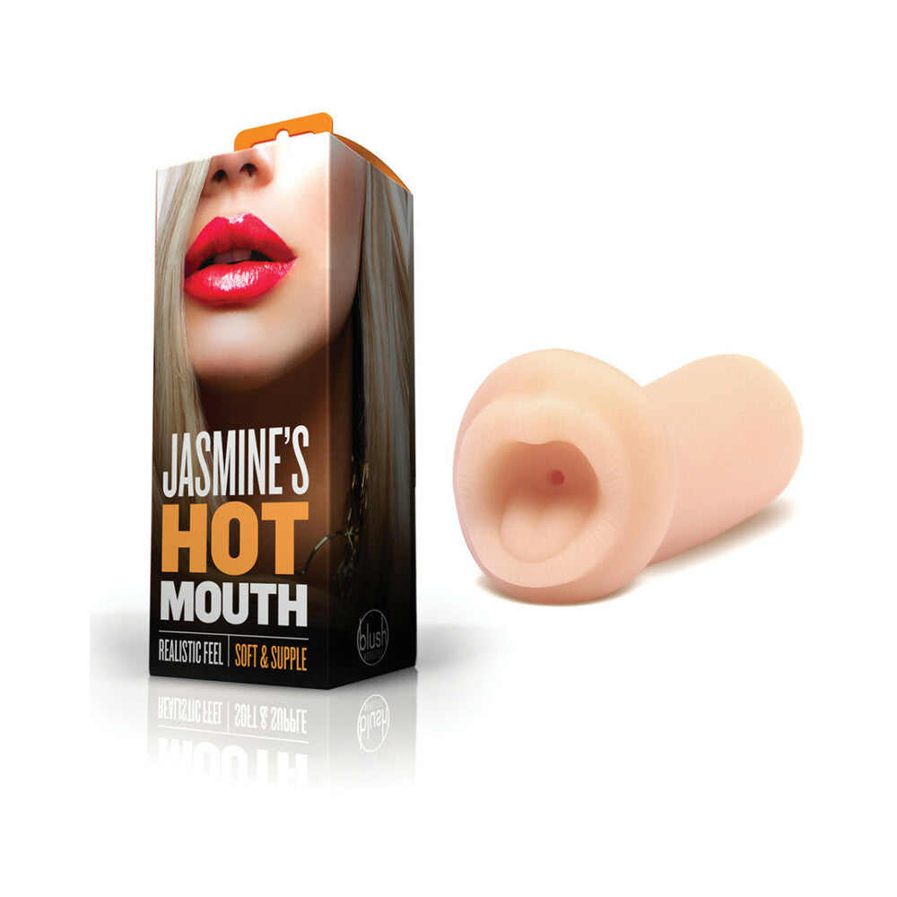 Blush X5 Men Jasmine''s Hot Mouth Oral Stroker Beige