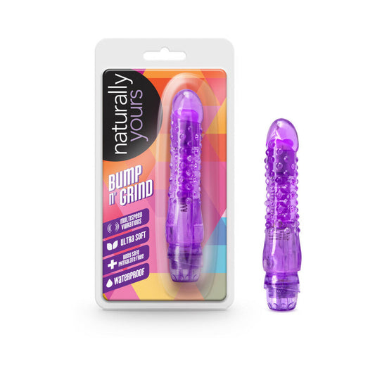 Blush Naturally Yours Bump n'' Grind Textured Slimline Vibrator Purple