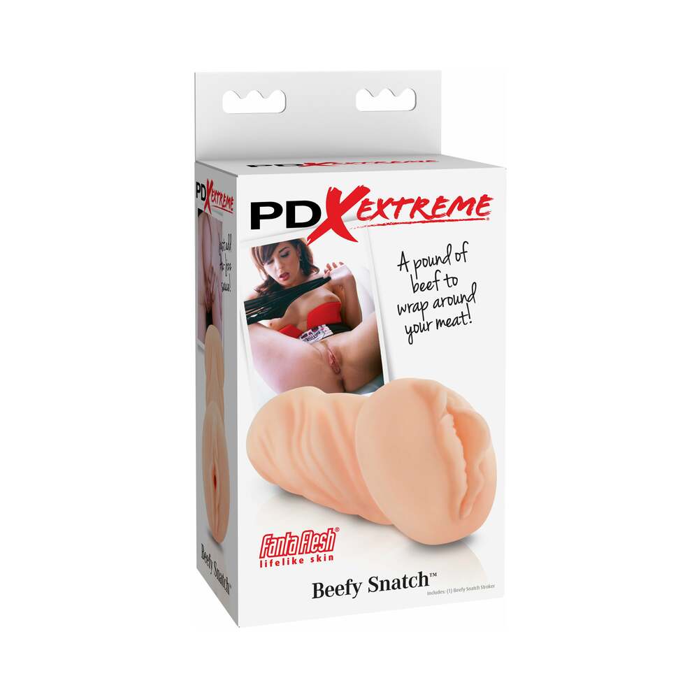 PDX Beefy Snatch Vaginal Stroker Beige
