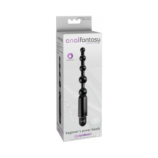 Pipedream Anal Fantasy Collection Vibrating Beginner''s Power Beads Black