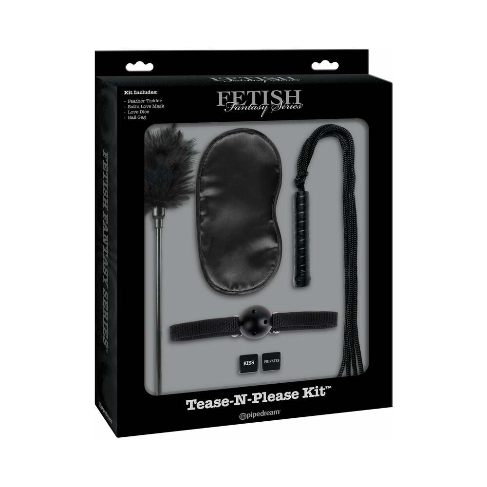 Pipedream Fetish Fantasy Series 5-Piece Tease-N-Please Kit Black