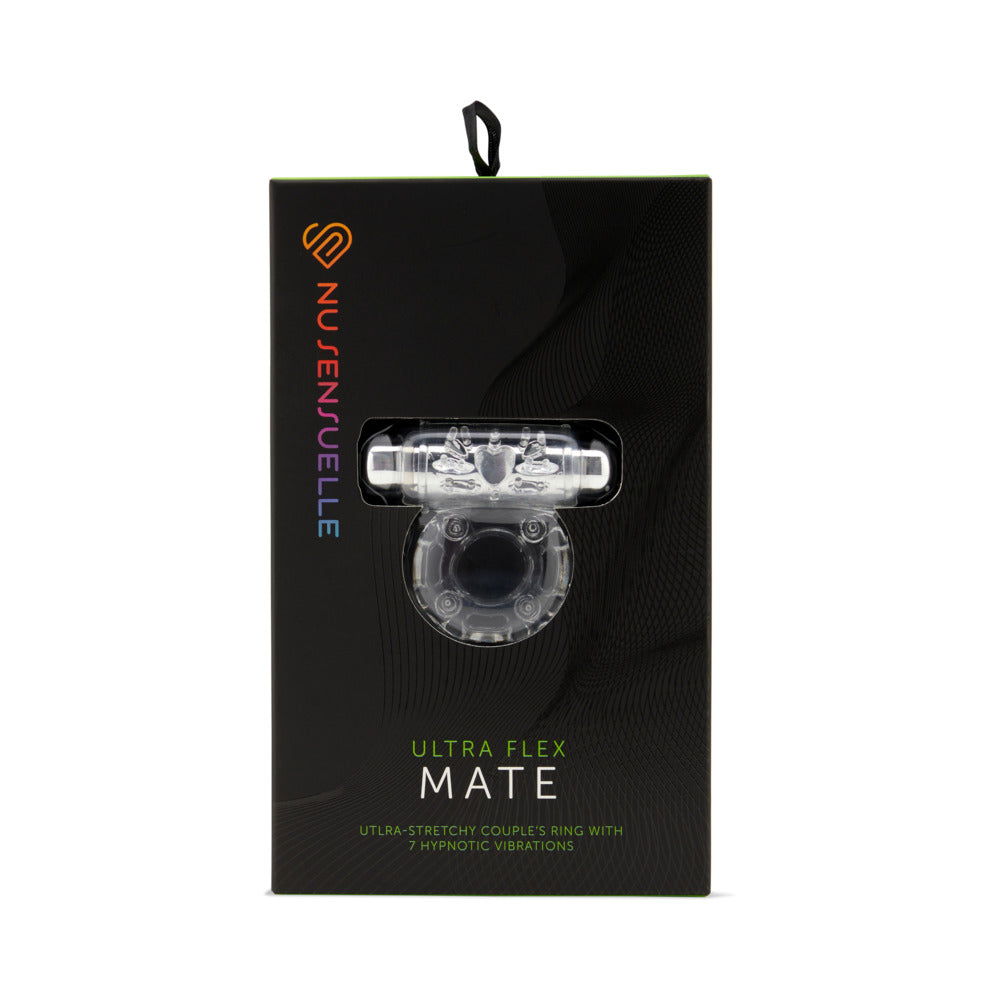 Nu Sensuelle Mate Ultra Flex Couple''s Ring Clear