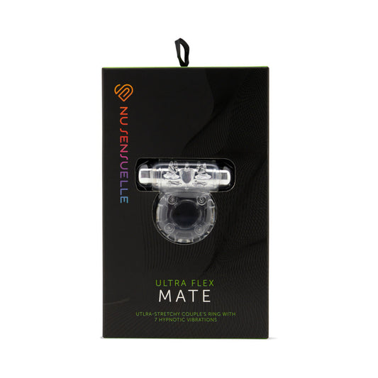 Nu Sensuelle Mate Ultra Flex Couple''s Ring Clear