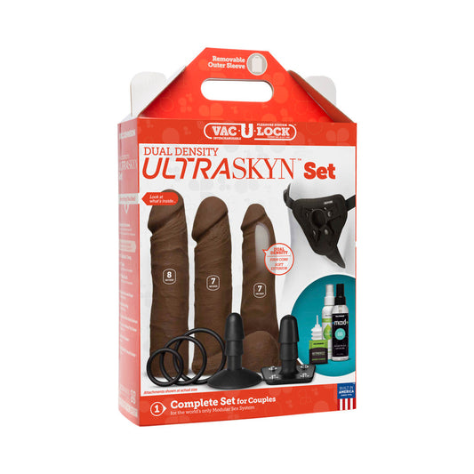 Vac-U-Lock - Dual Density ULTRASKYN Set Chocolate