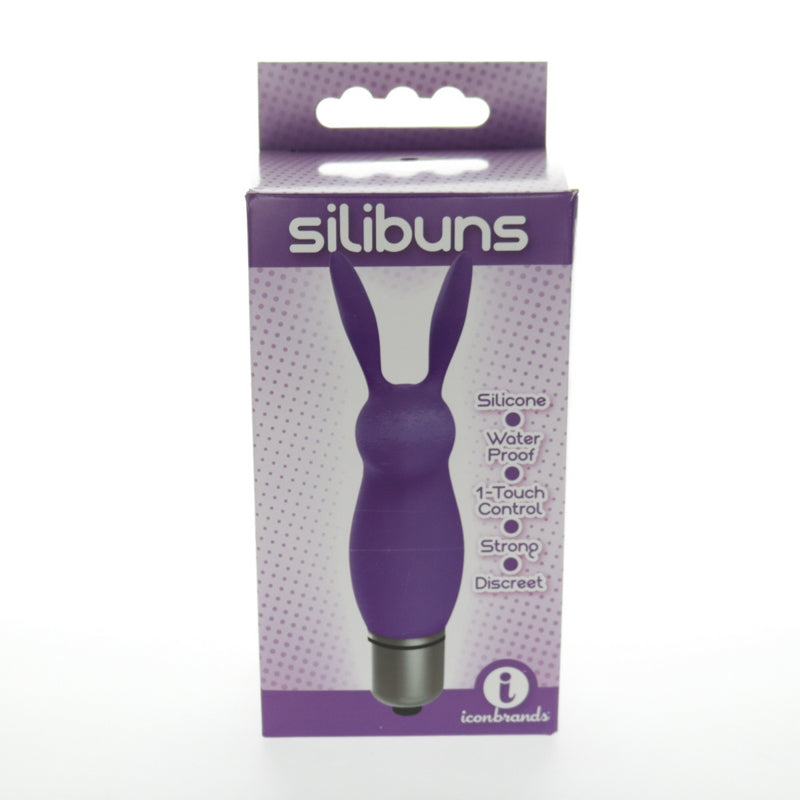 The 9''s Silicone Bunny Bullet Purple