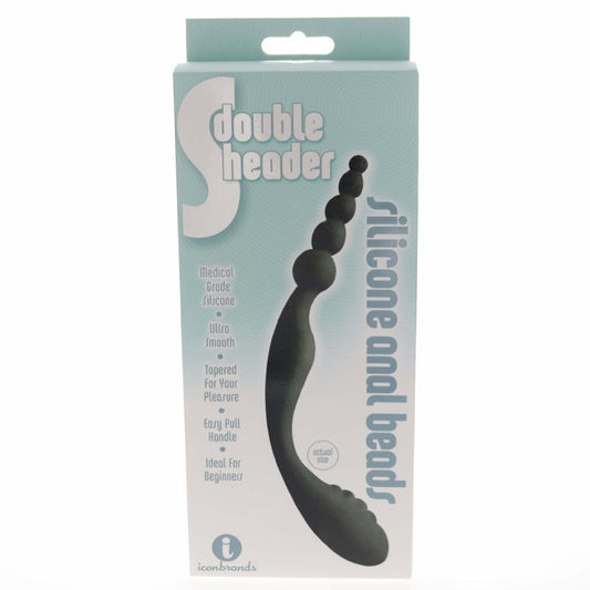 The 9''s S-Double Header Double Ended Silicone Anal Beads