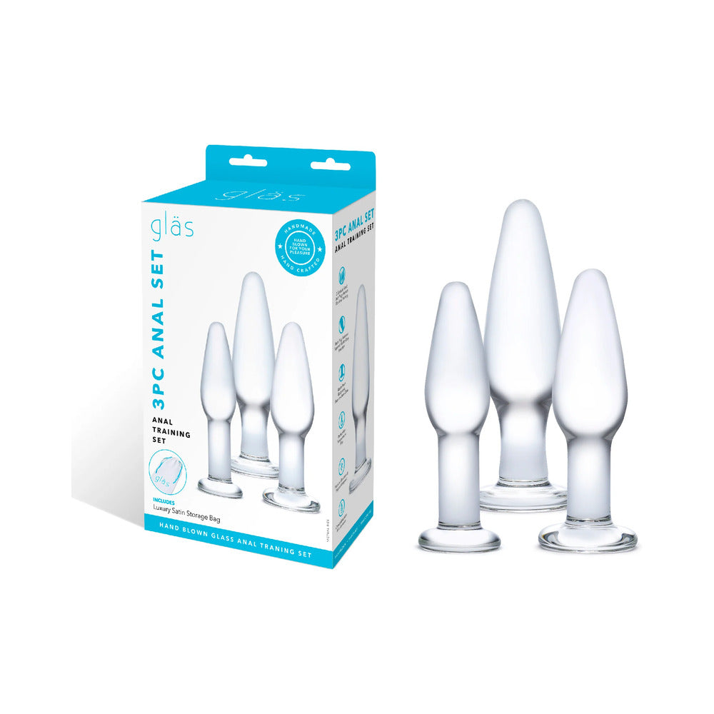 Glas 3-Piece Glass Anal Training Set