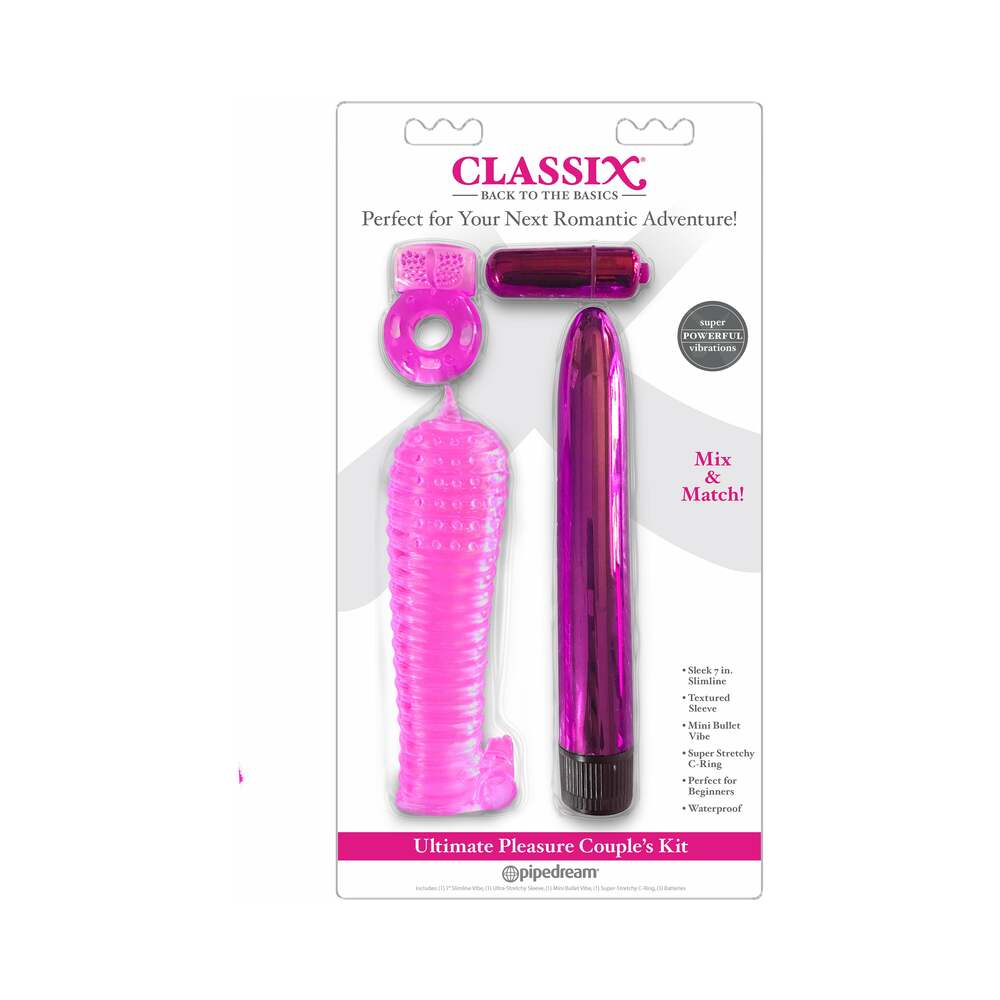 Pipedream Classix 4-Piece Ultimate Pleasure Couple''s Kit Pink