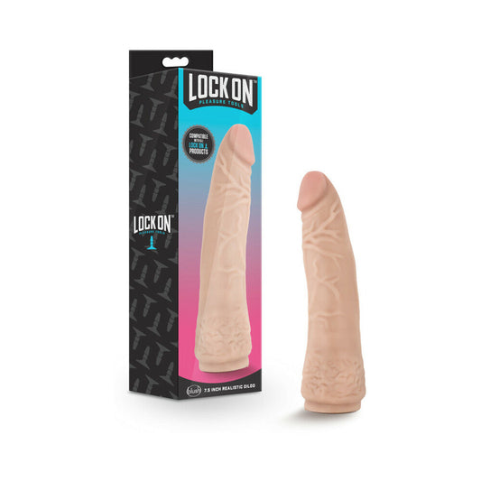 Blush Lock On Realistic 7.5 in. Lock On Dildo Beige