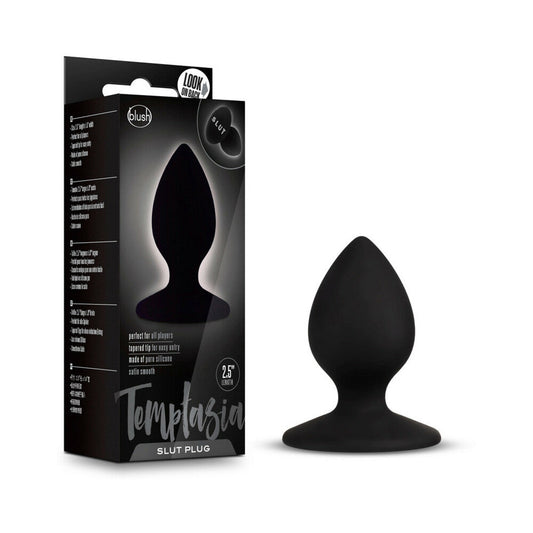 Blush Temptasia ''Slut'' Silicone Anal Plug Black