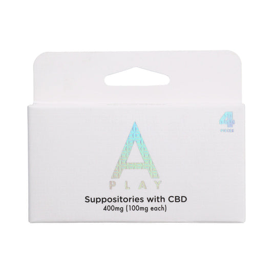 A-Play Suppositories with CBD 400mg (100mg/ea)4 pcs