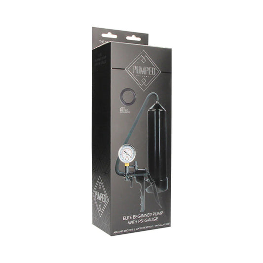Shots Pumped Elite Beginner Pump With PSI Gauge Black