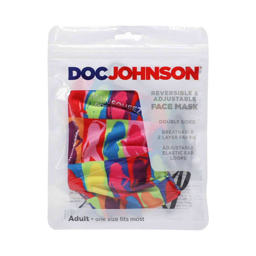 DJ Reversible & Adjustable Face Mask Main Squeeze Pattern