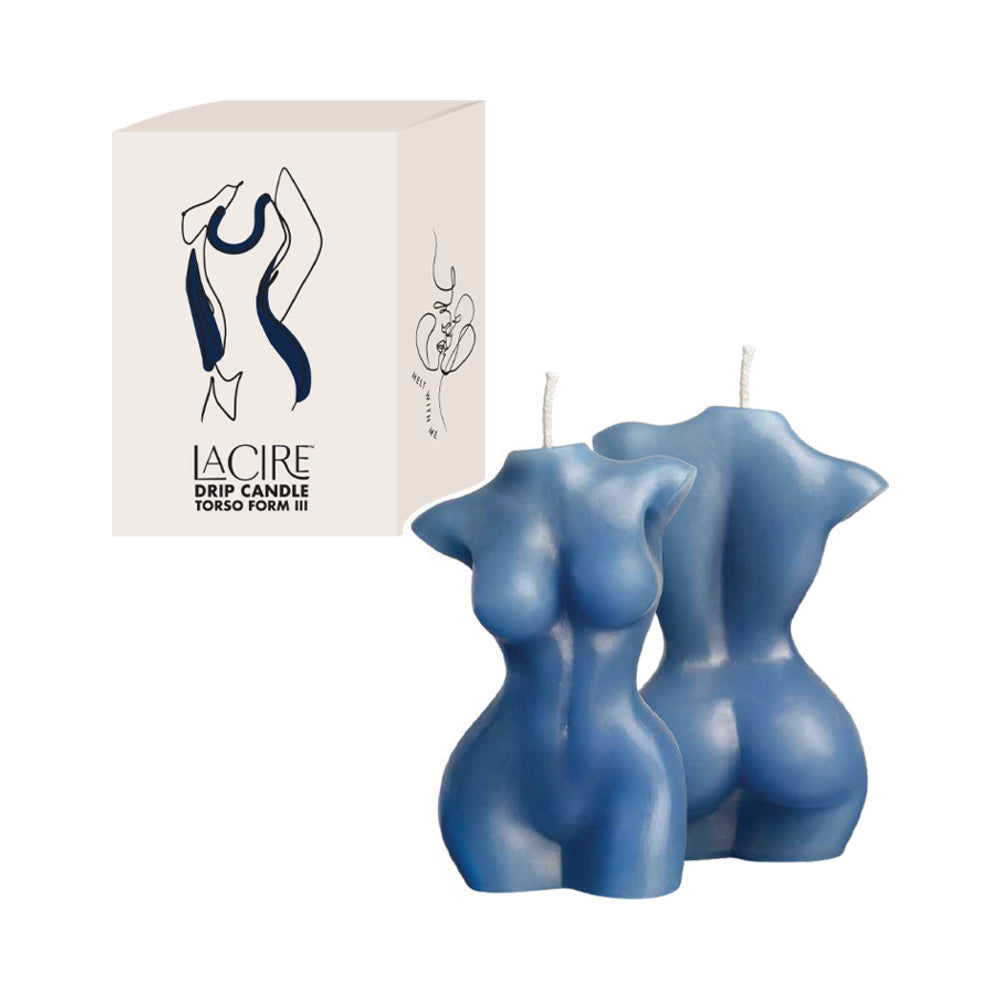Sportsheets LaCire Drip Candle Torso Form III Blue