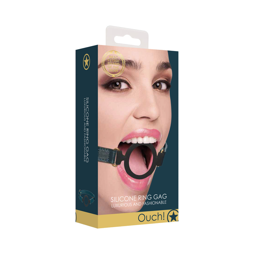 Ouch! Halo Adjustable Silicone Ring Gag Green