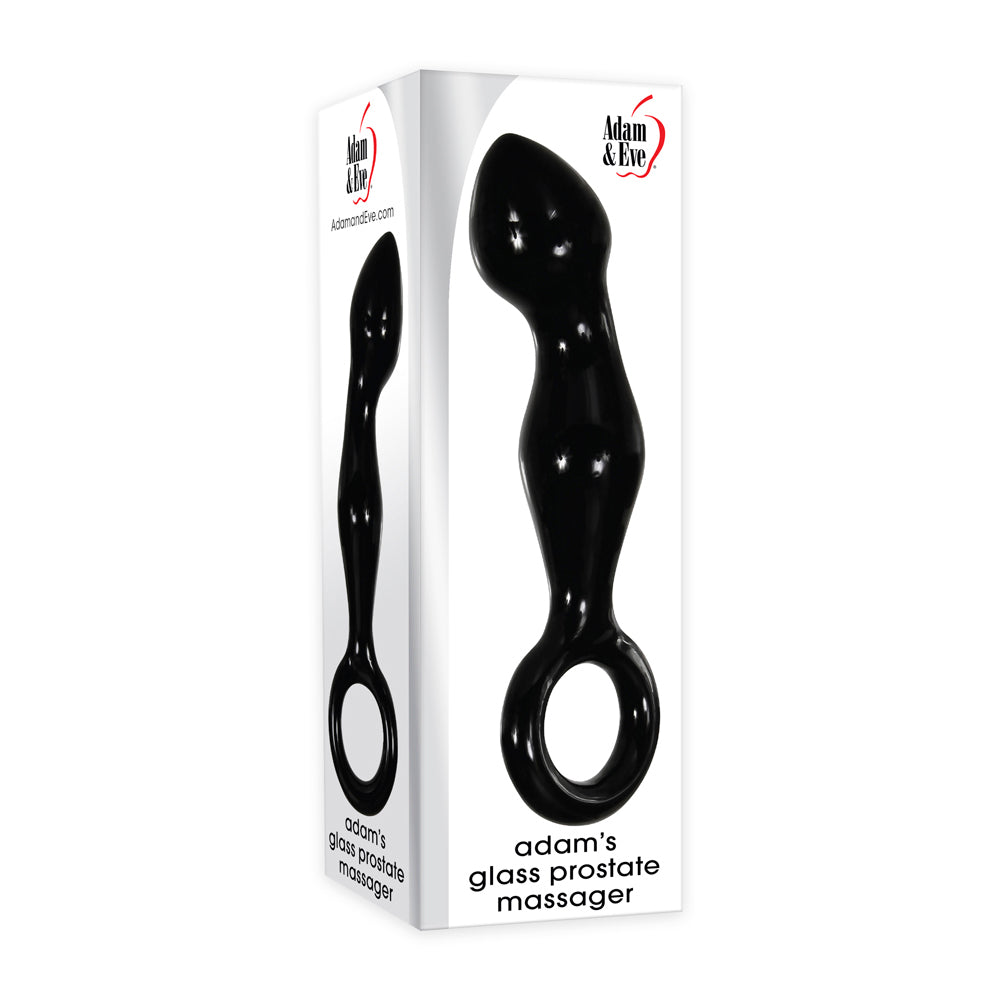 Adam & Eve Adam''s Glass Prostate Massager Black