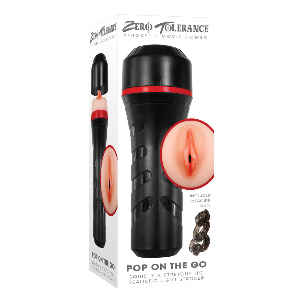 Zero Tolerance Pop On The Go Realistic Vagina Stroker Beige