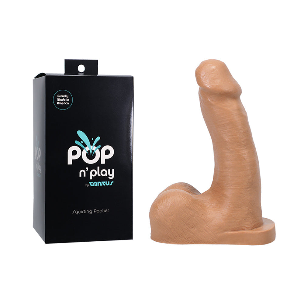 Tantus POP n'' Play Squirting Packer Honey