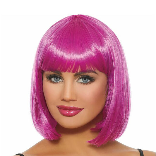 Mid-Length Bob Wig Magenta