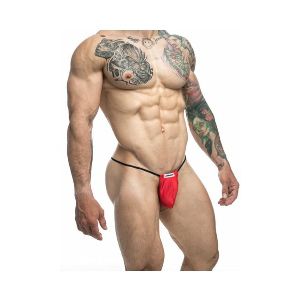 MaleBasics JUSTIN + SIMON Classic G-String Bulge Red S/M