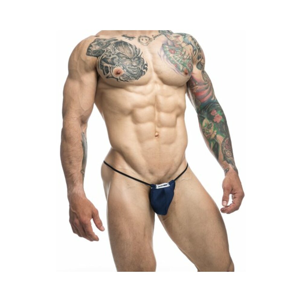 MaleBasics JUSTIN + SIMON Classic G-String Bulge Navy L/XL