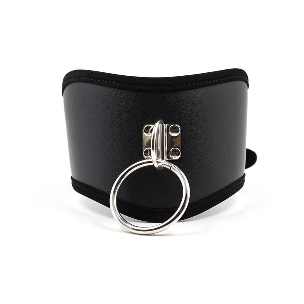 Ple''sur PVC Adjustable Posture Collar With O-Ring Black Bag Packaging