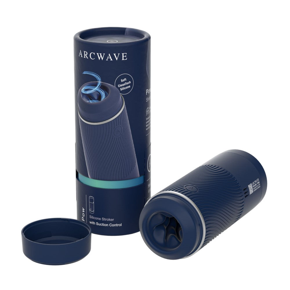 Arcwave Pow Silicone Stroker with Suction Control Blue