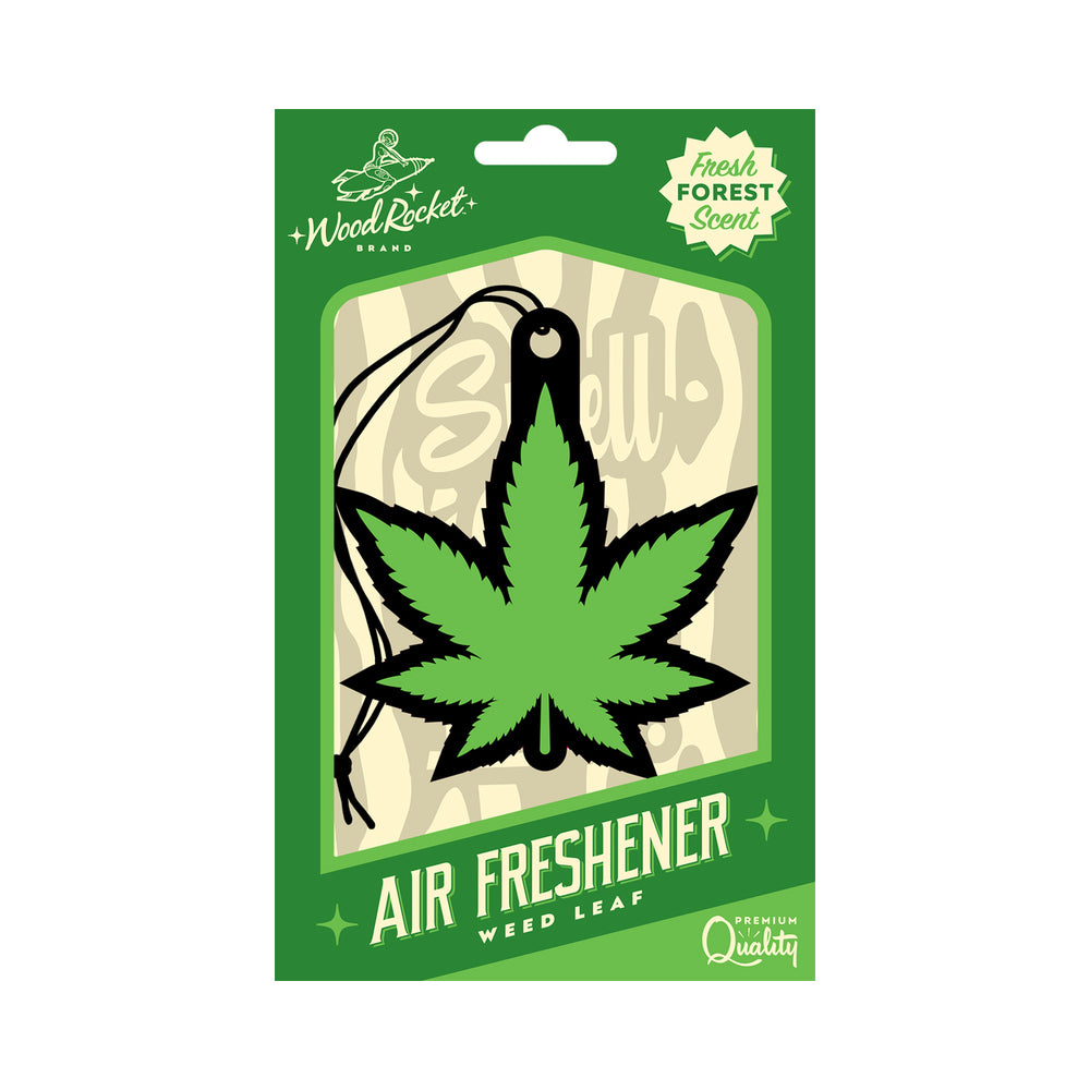 Wood Rocket Air Freshener Green Leaf