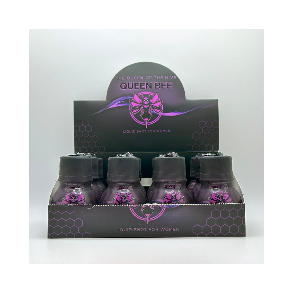 Queen Bee Female Enhancer Liquid Shots 12 Bottles Per Display