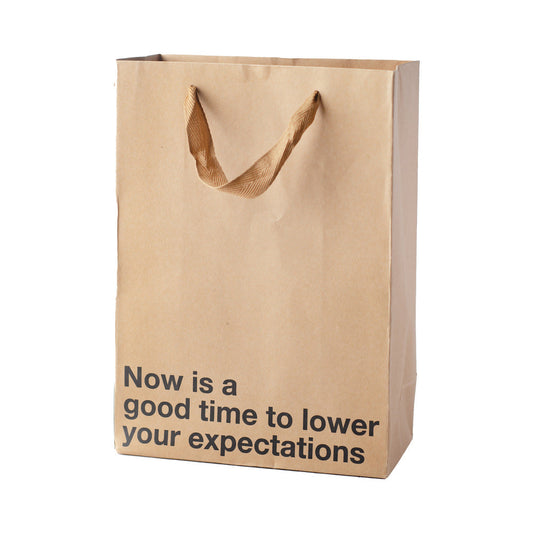 Snarky Gift Bags Lower Your Expectations 3pk