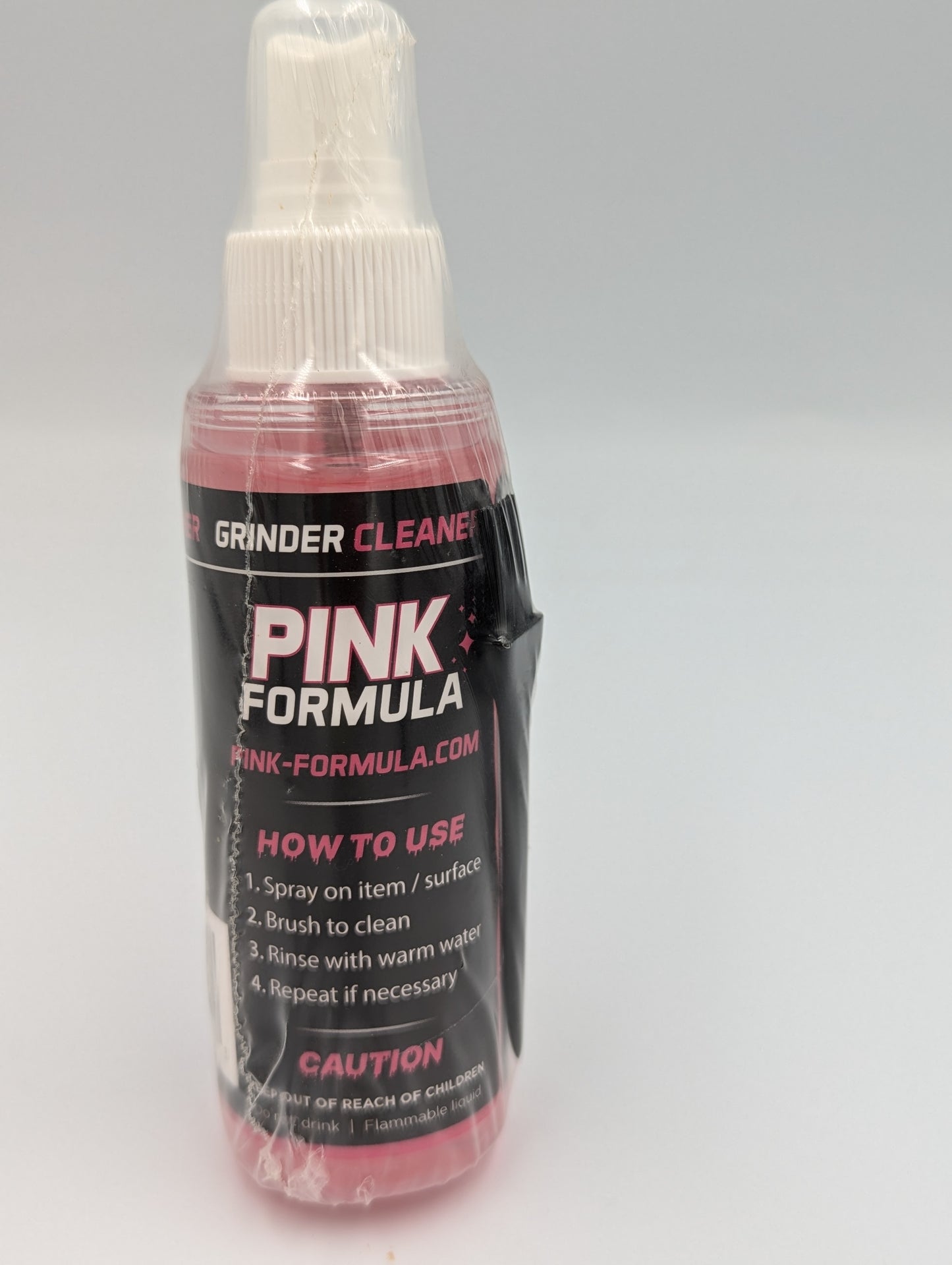 Pink formula grinder cleaner