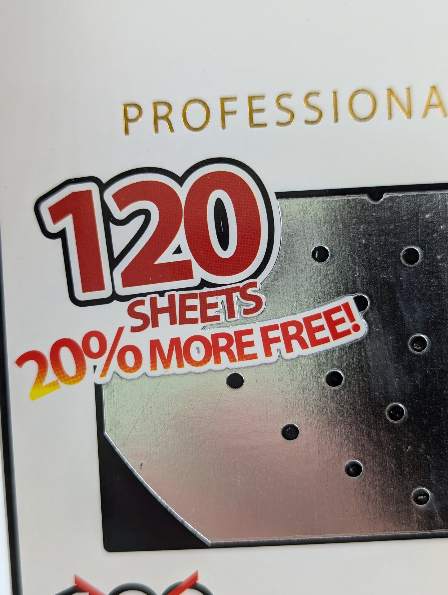 Elite professional foil with holes