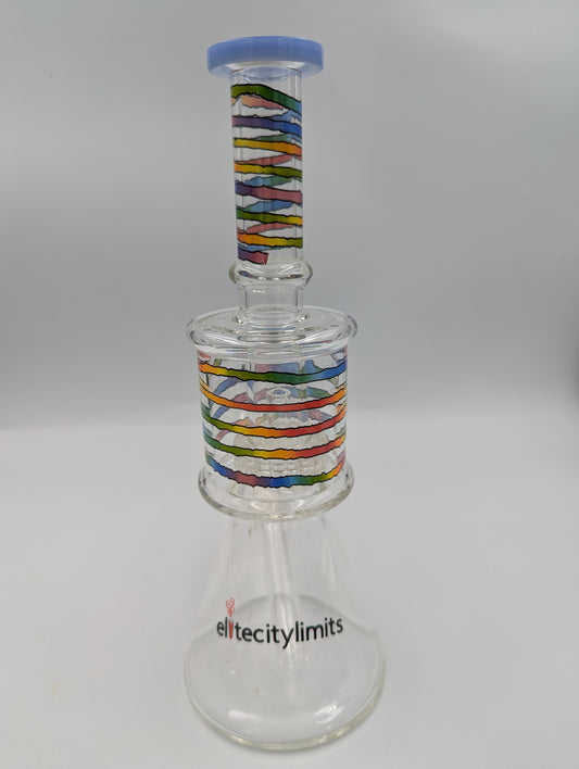 10in. Rainbow Color Water Pipe