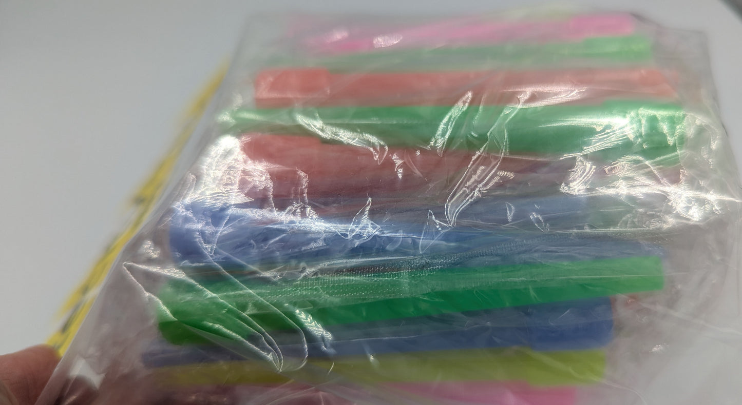 50ct. Asst. Colors Disposable Long Hookah Tips